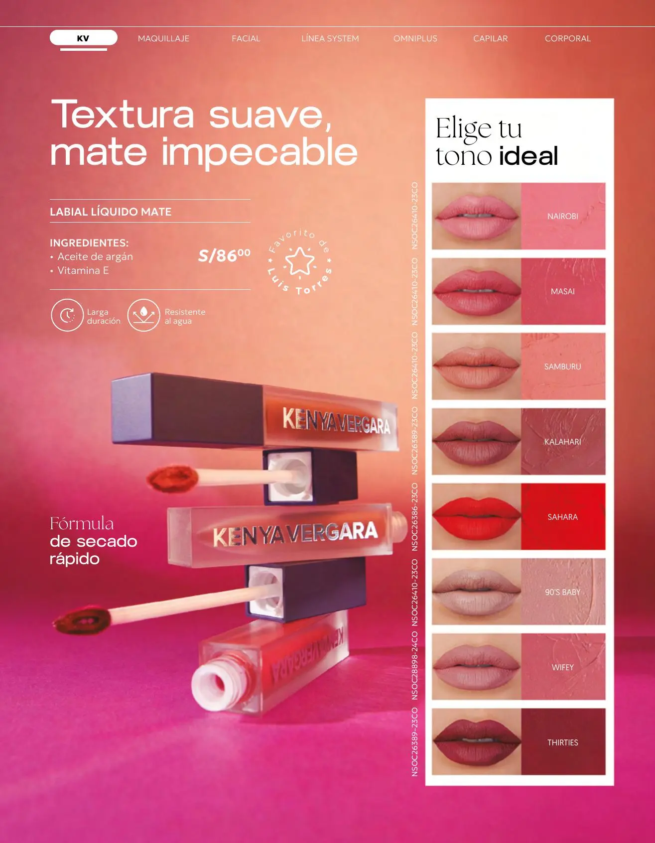 Labial Líquido Mate